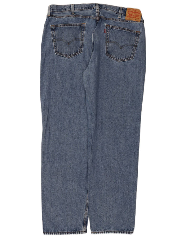 Levi's Herre 550 afslappet pasform lige jeans W40 L34 blå bomuld