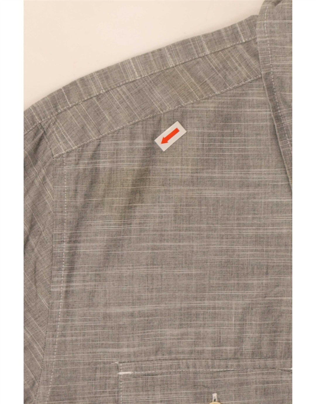 Quiksilver herreskjorte XL gråstribet bomuld