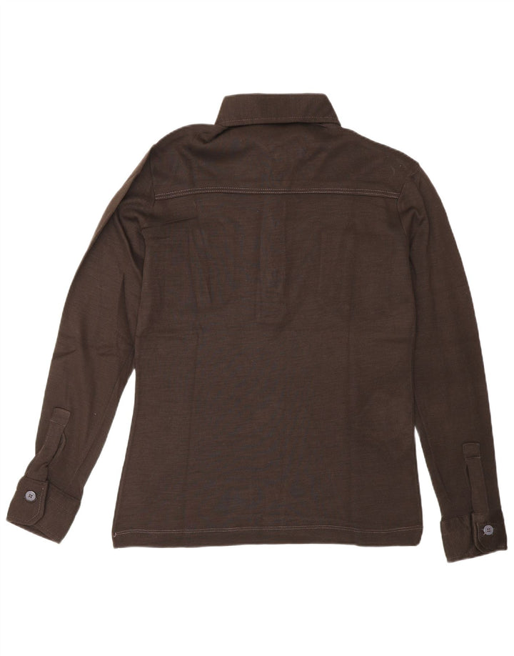 BETA Dame Pullover Shirt US 6 Medium Brun Akryl