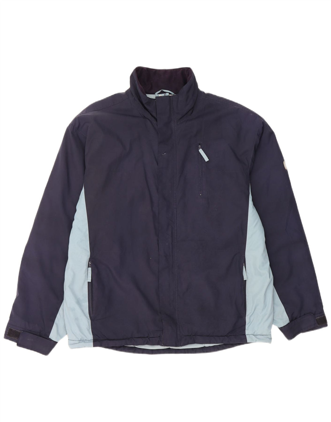 Puma Herre Windbreaker Jacket UK 38 Medium Navy Blue Colourblock Polyester