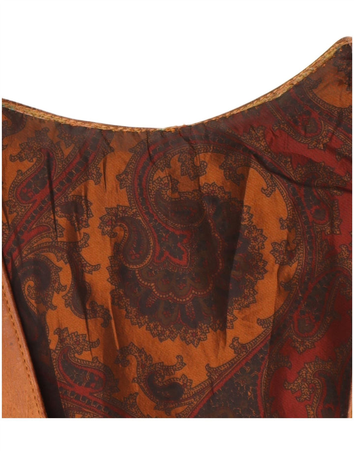 VINTAGE Mens Waistcoat Large Brown