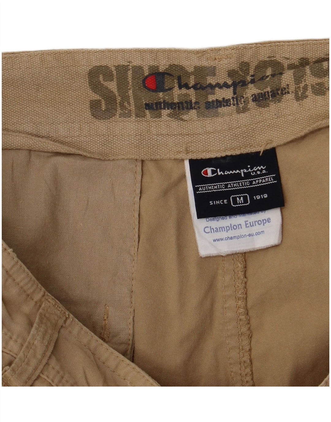 Champion Herre Cargo Shorts Medium W30 Beige Bomuld