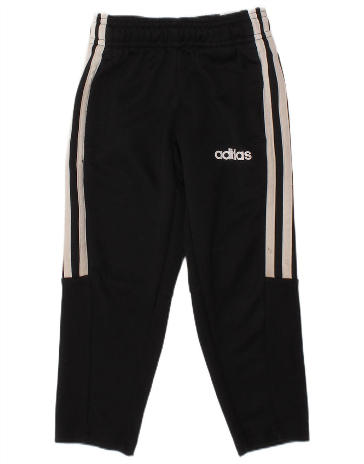 ADIDAS Boys Tracksuit Trousers 3-4 Years  Black