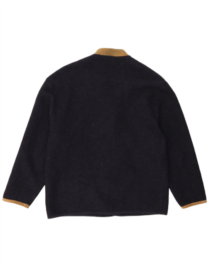 Wesenjak Herre 4 Button Blazer Jacket UK 40 Large Navy Blue Colourblock