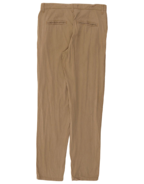 Zara Womens Slim Chino Trousers EU 36 XS W26 L29 Beige