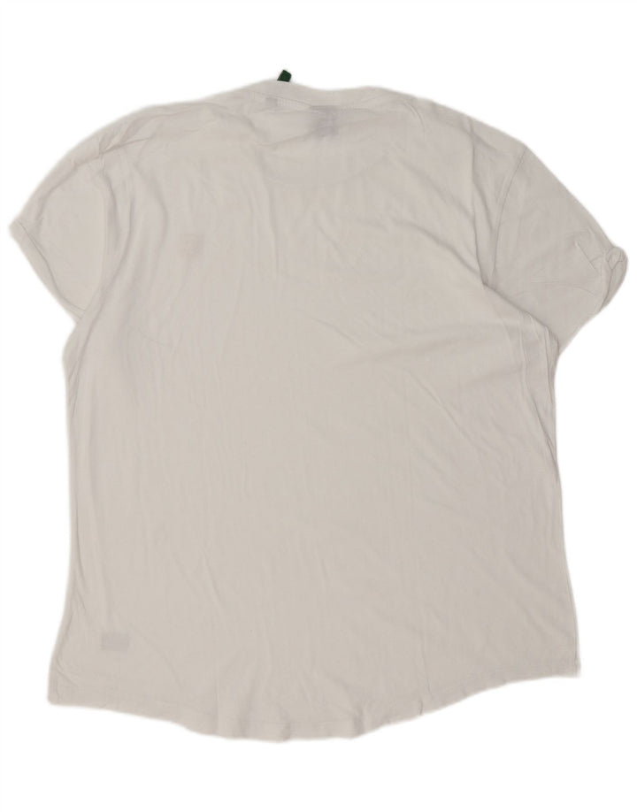 G-STAR Mens T-Shirt Top Medium White Cotton