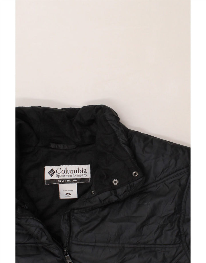 COLUMBIA Womens Padded Jacket UK 18 XL Black Polyester Vintage Columbia and Second-Hand Columbia from Messina Hembry 
