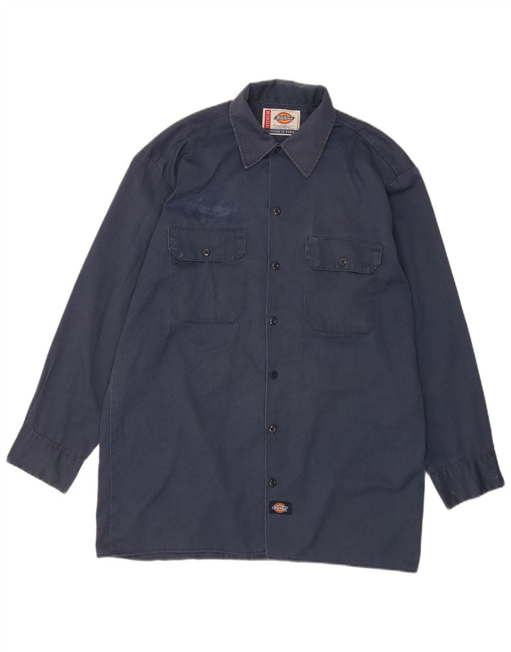 Dickies Herreskjorte Medium Navy Blue Polyester
