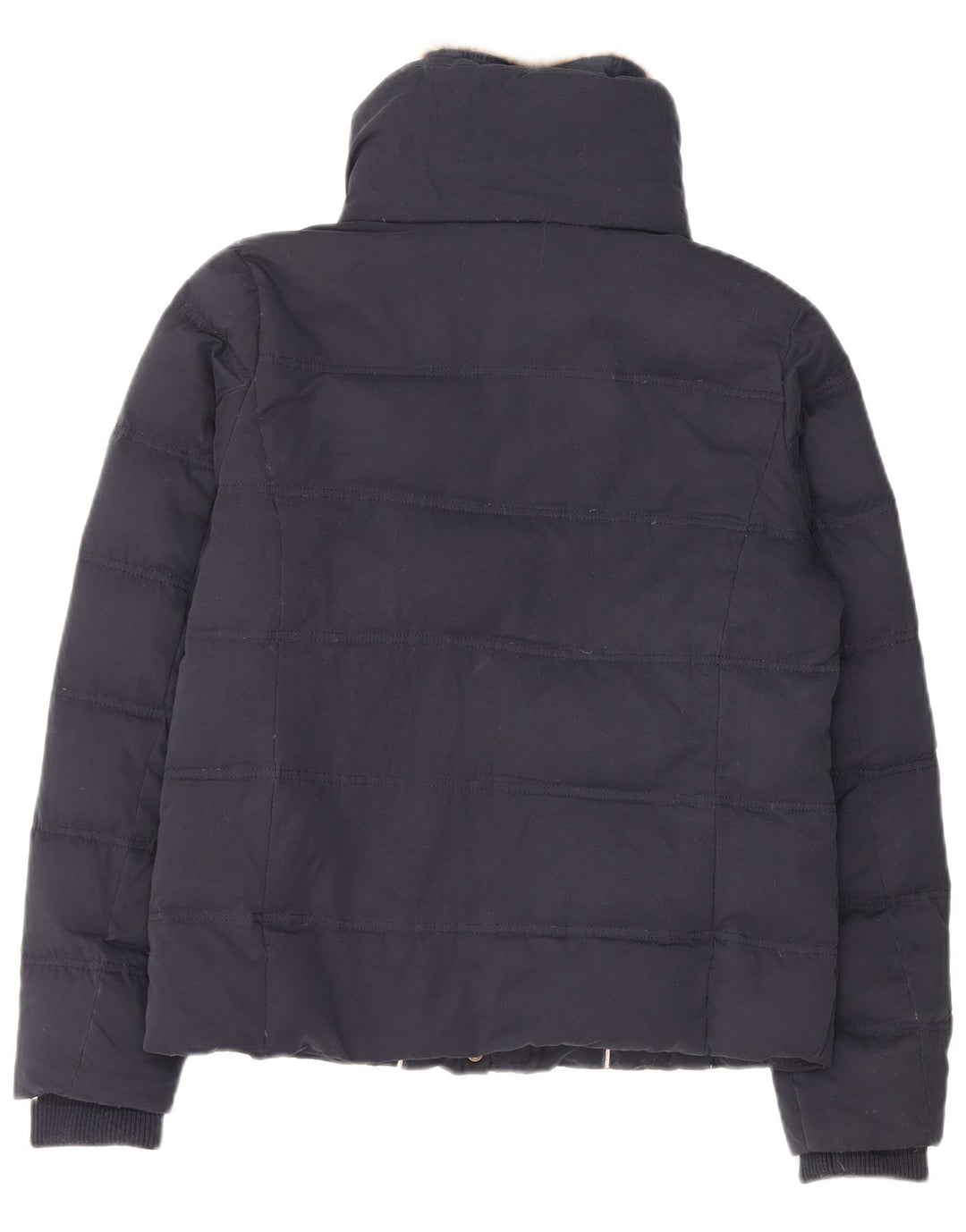 FAT FACE Dame polstret jakke UK 12 Medium Navy Blue Polyester