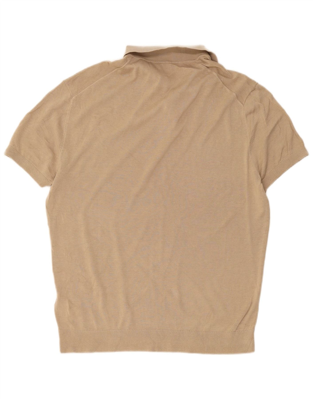 Zara Poloskjorte til mænd Stor Beige Bomuld