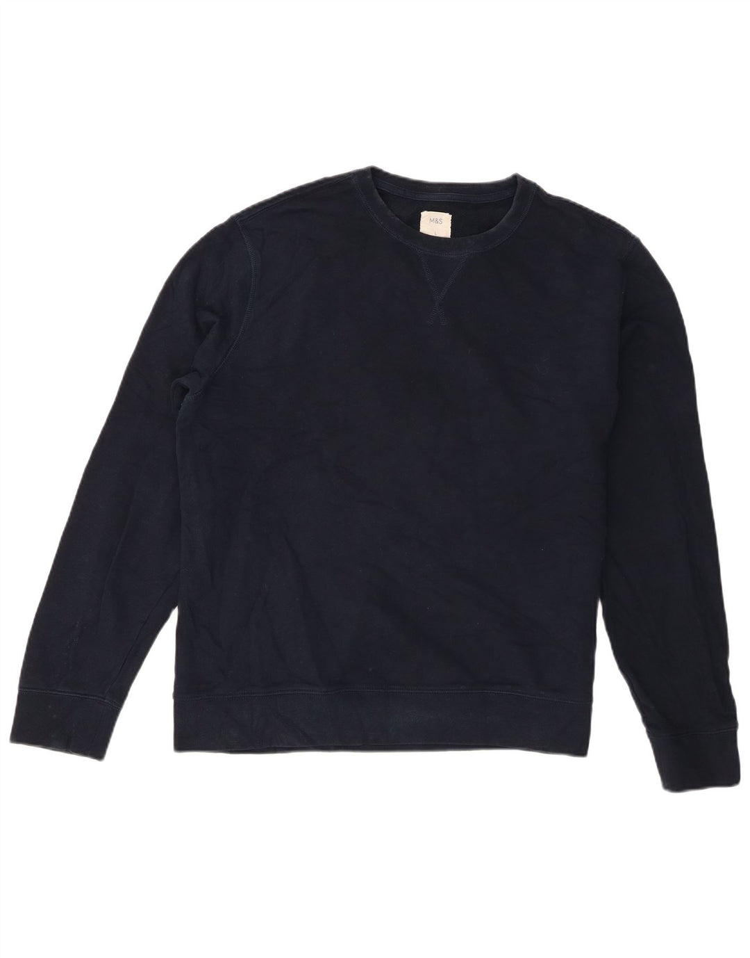 Marks & Spencer Sweatshirt til mænd Stor marineblå bomuld