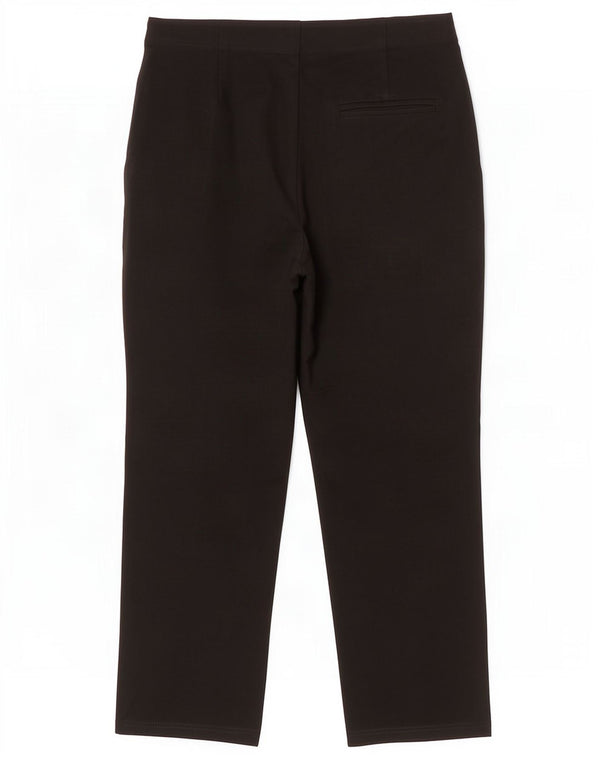 Marks & Spencer Dame Cropped Trousers UK 10 Small W26 L24 Black Viscose