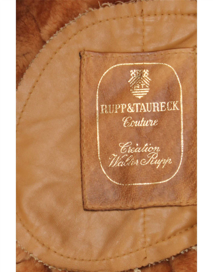 Rupp & Taureck Couture Shearling-jakke til kvinder UK 14 Medium Brun