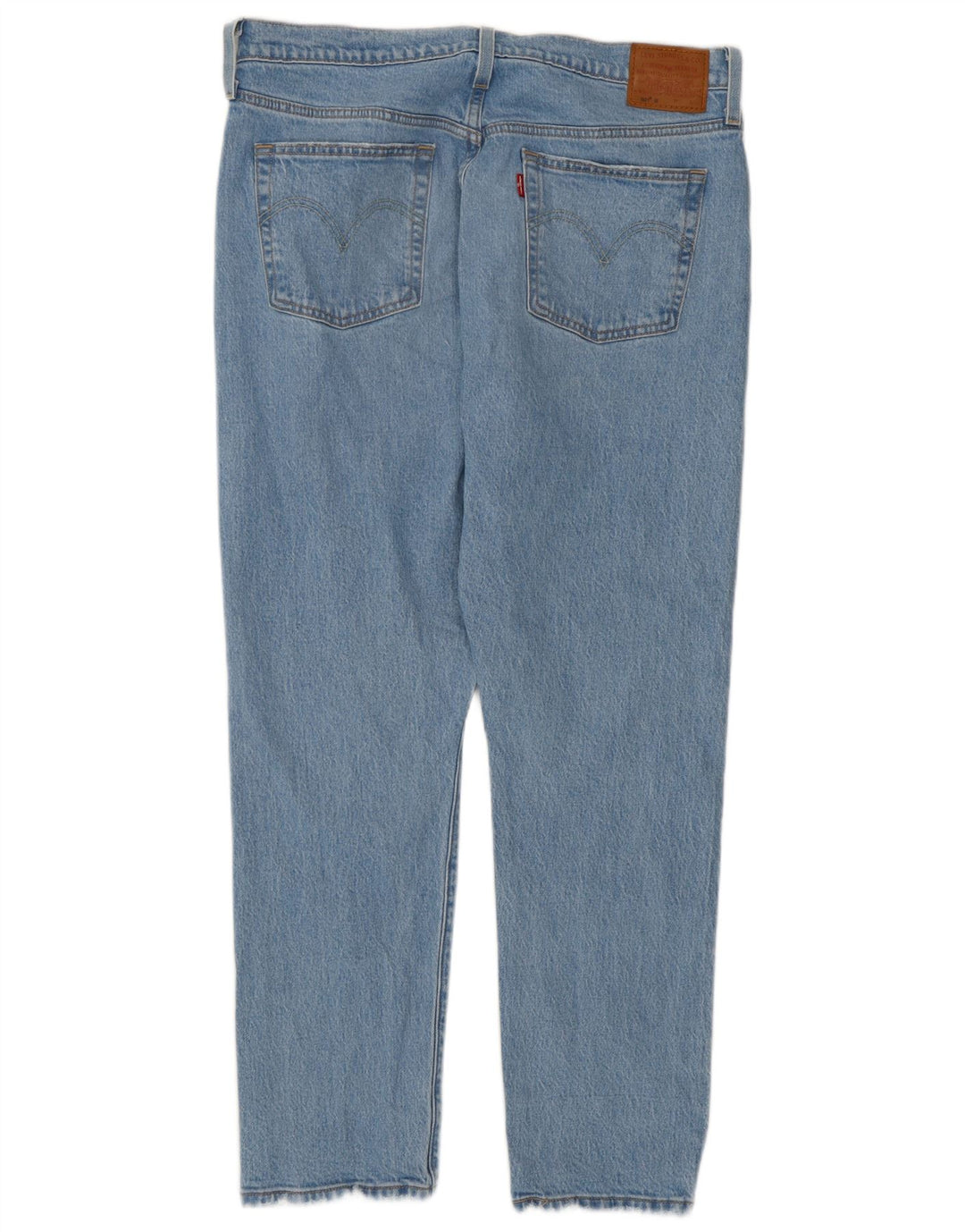 Levi's Dame 501 Distressed Straight Jeans W32 L28 Blå Bomuld