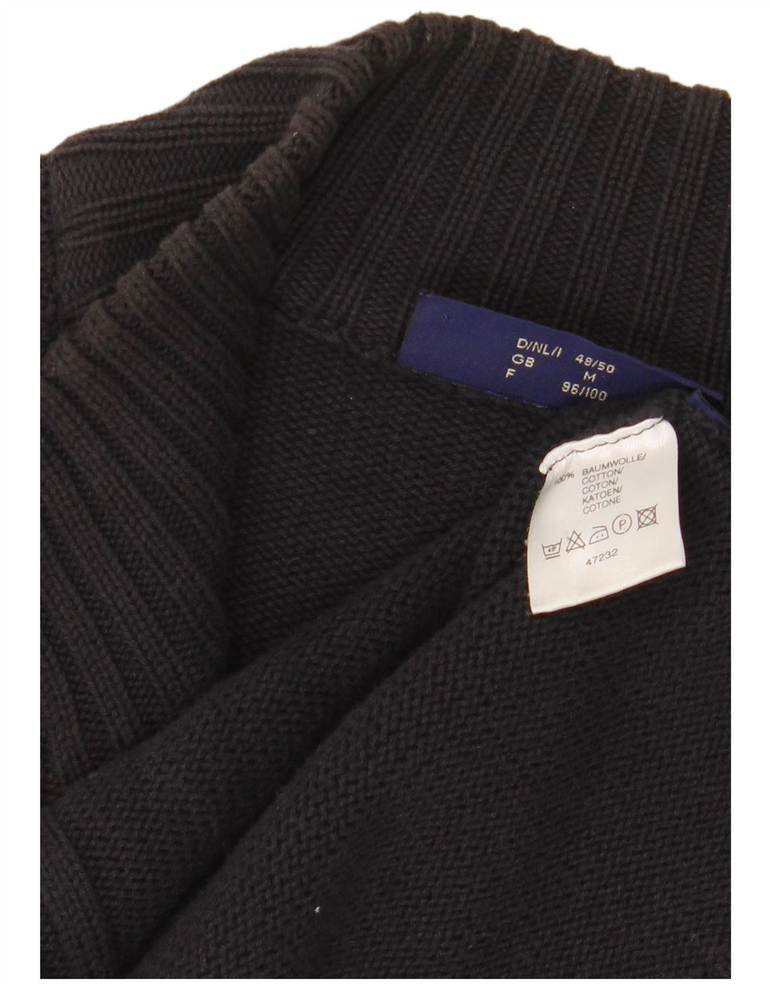 BOMULD REPUBLIK Herre cardigan sweater Medium marineblå bomuld
