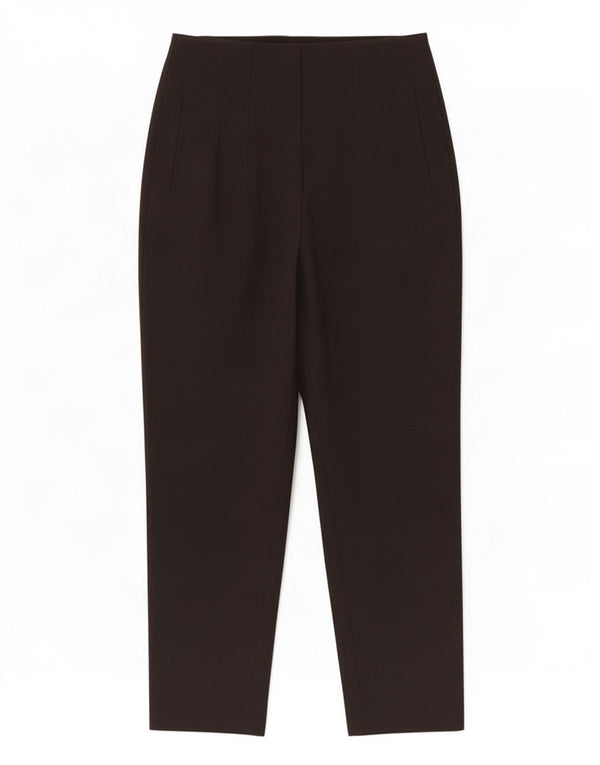 Zara Dame tilspidsede Casual Bukser Large W30 L26 Sort Polyester
