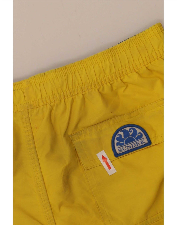 Sundek Boys Badeshorts 13-14 År Gul Polyester