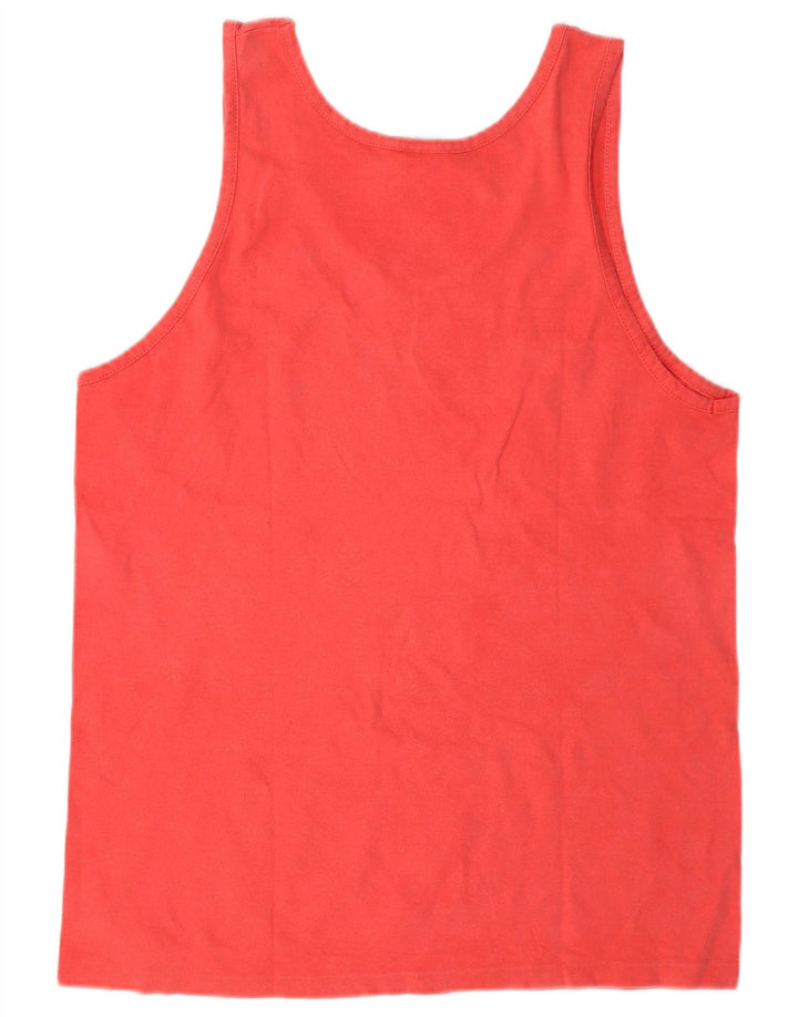 Champion Kvinder Grafisk Vest Top UK 14 Stor Rød Bomuld