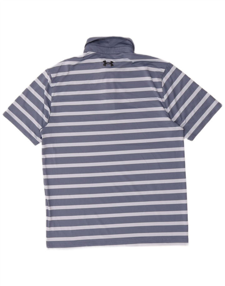 Under Armour Herre Polo Shirt Medium Blå Stribet