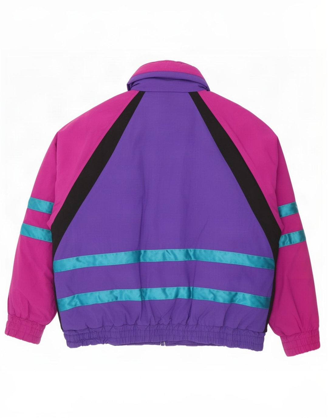 Vintage Skijakke til mænd UK 40 Stor flerfarvet Colourblock Nylon