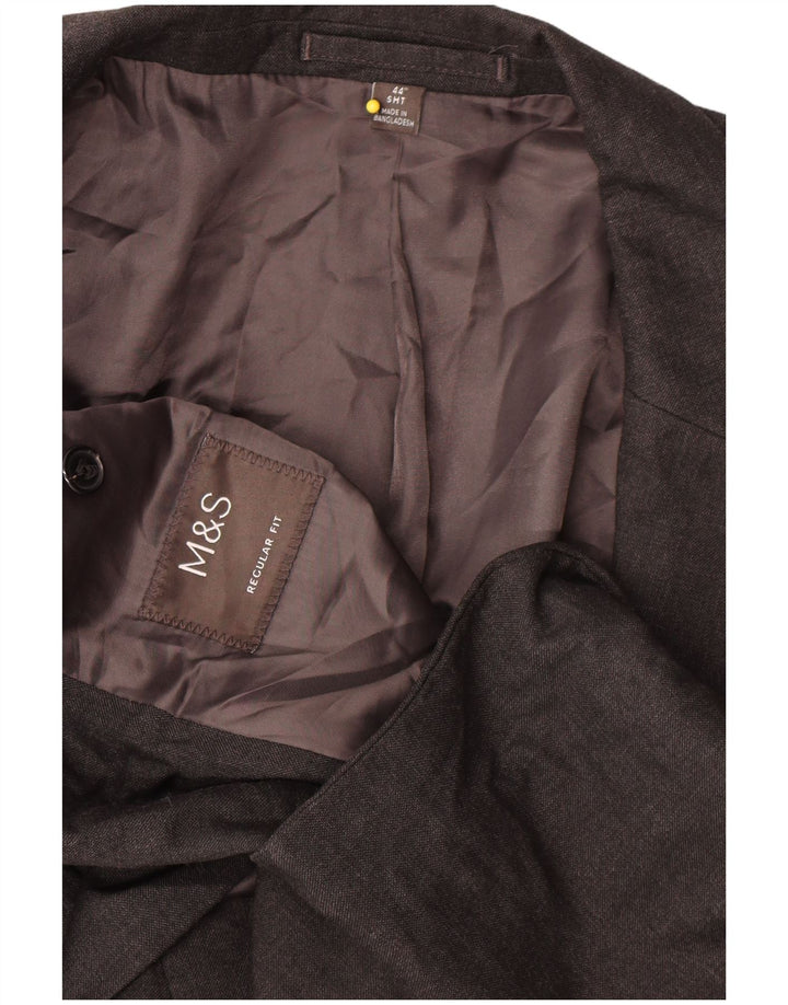 Marks & Spencer Herre 2-knaps Regular Fit Blazer-jakke UK 44 2XL Grå
