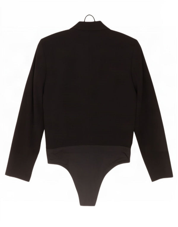 Zara Dame Blazer Bodysuit UK 6 XS Sort Polyester