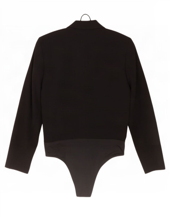 Zara Dame Blazer Bodysuit UK 6 XS Sort Polyester