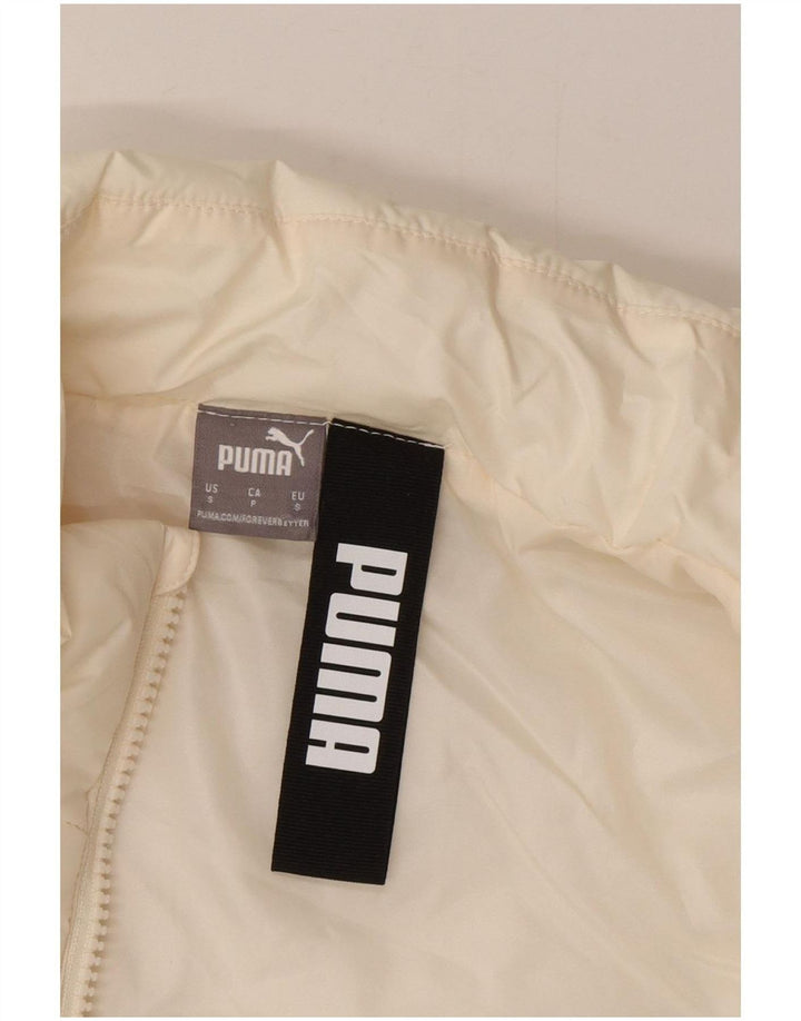 Puma Dame Polstret Gilet UK 10 Small Off White Polyester