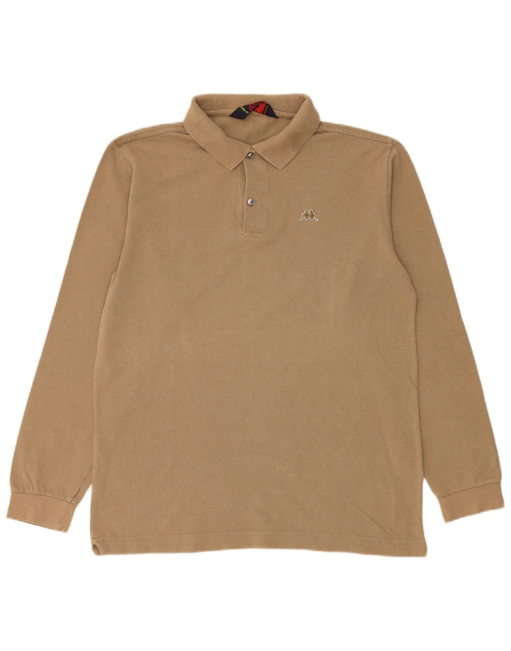 Kappa Langærmet Polo Shirt til mænd Medium Beige Bomuld