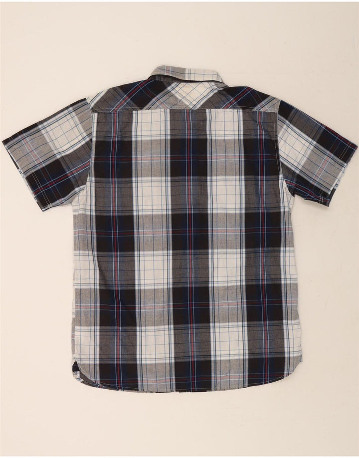 LEVI'S Mens Short Sleeve Shirt 2XL Grey Check Cotton Vintage Levi's and Second-Hand Levi's from Messina Hembry 