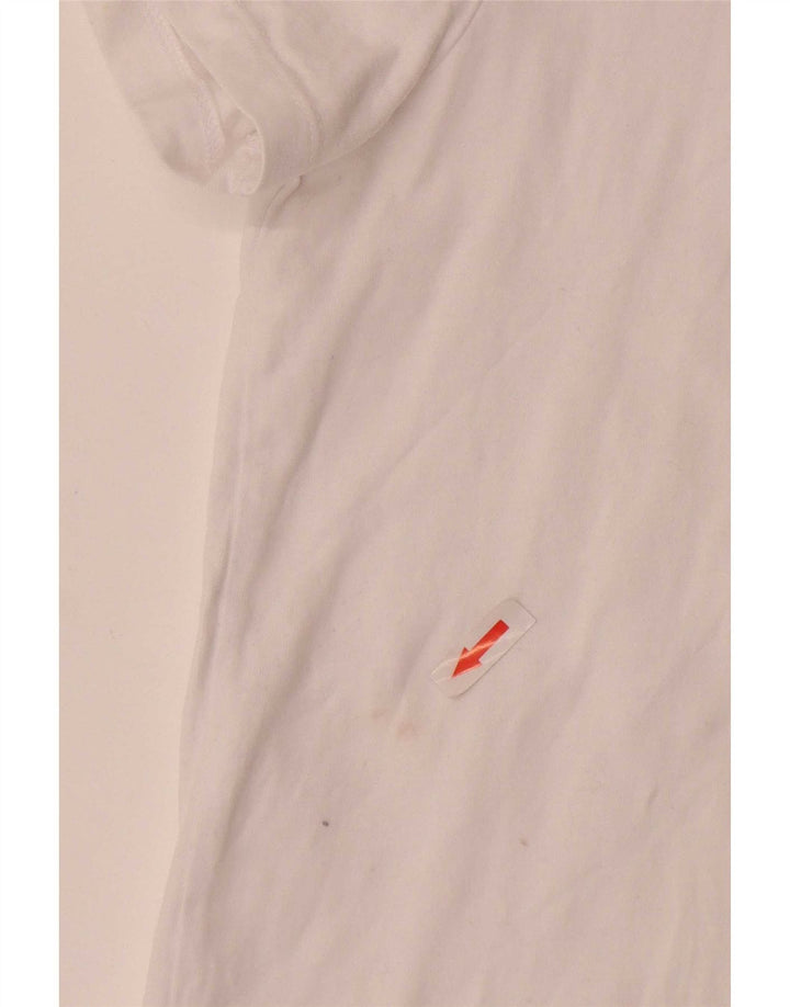 Superdry T-shirt top til mænd, stor hvid bomuld
