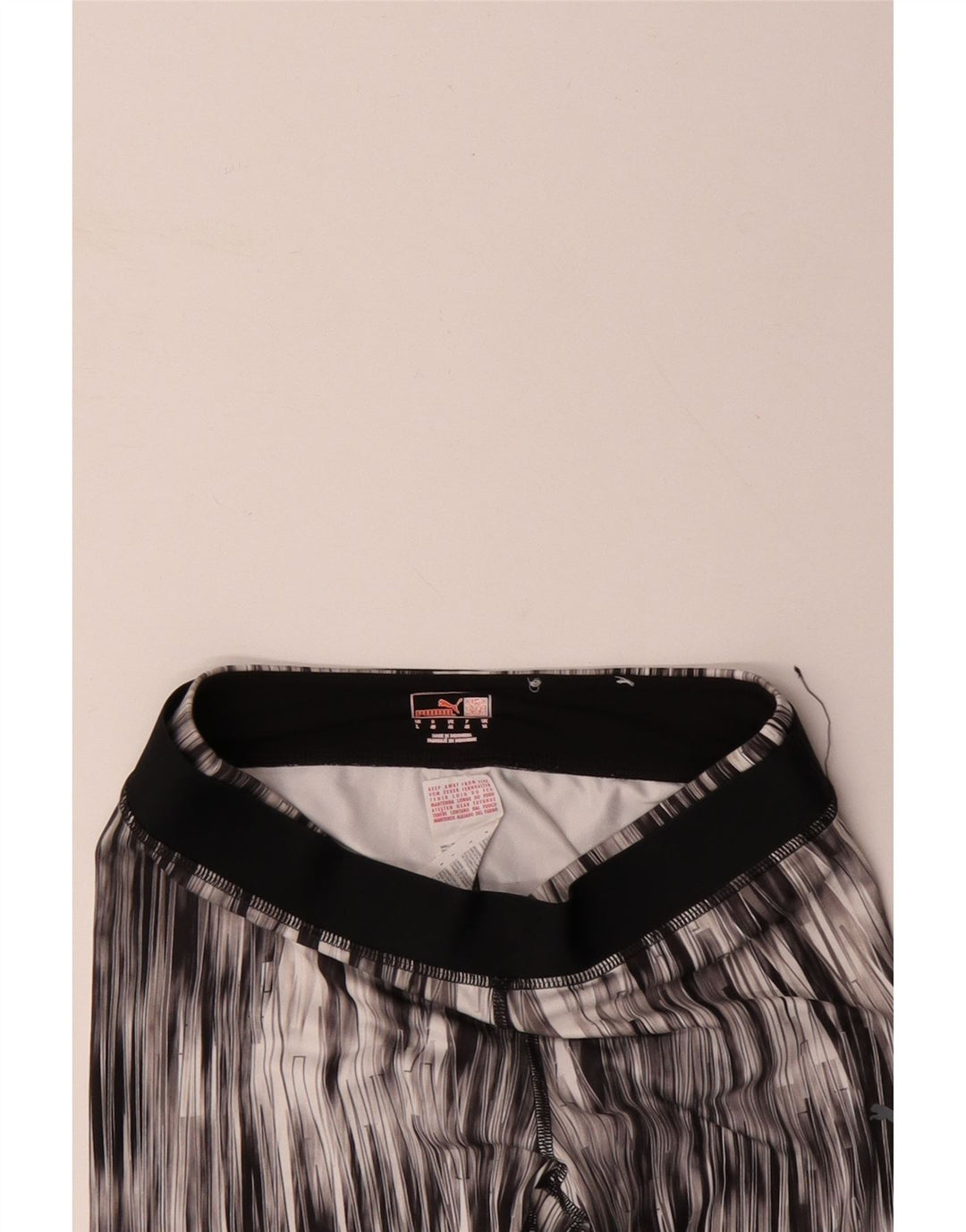 PUMA Capri Leggings til kvinder UK 14 Medium Black Pinstripe Polyester