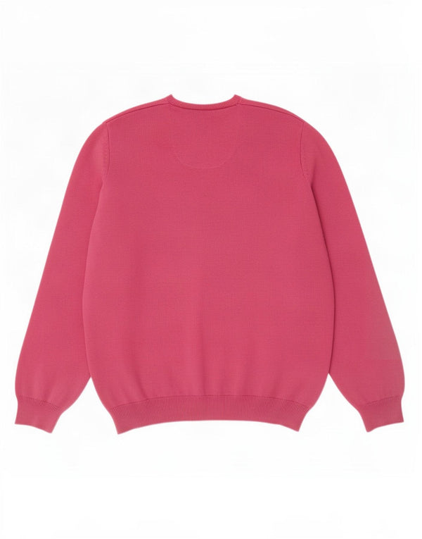 Marks & Spencer Herre Blue Harbor V-hals sweater 2XL Pink Bomuld