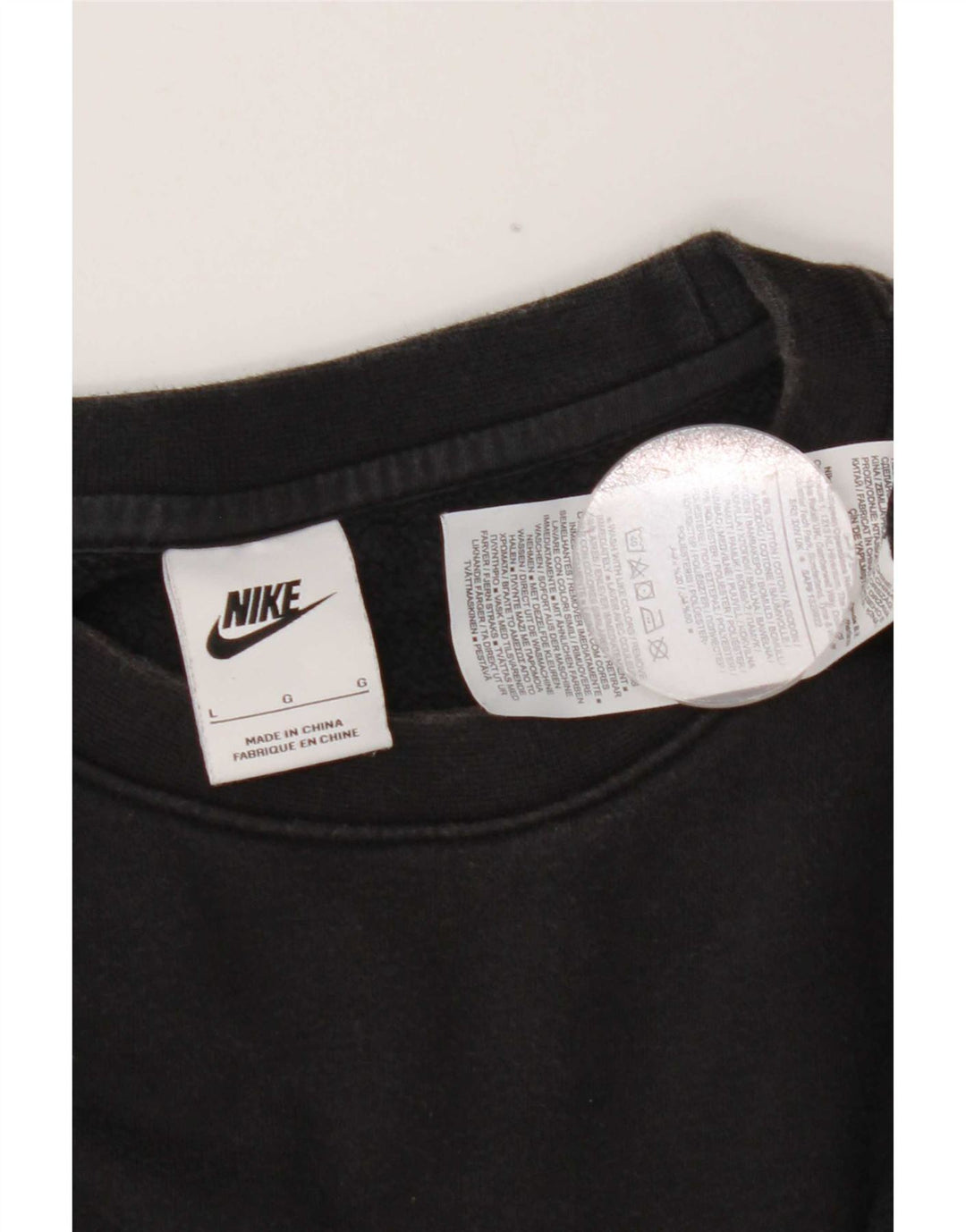 Nike Sweatshirt til mænd, stor sort bomuld