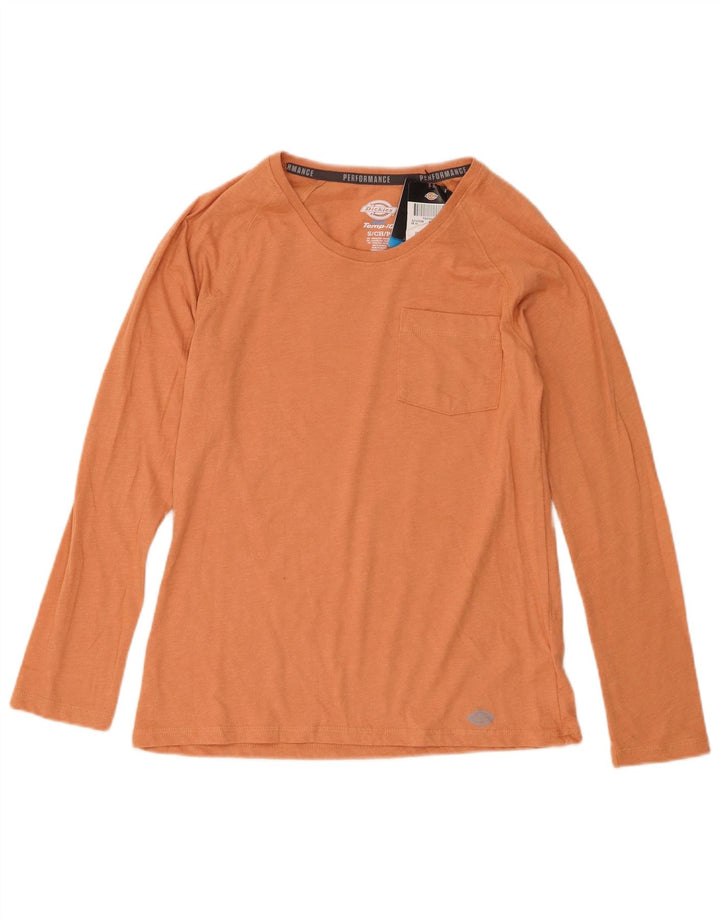 Dickies Dame Top Langærmet UK 10 Lille Orange Bomuld