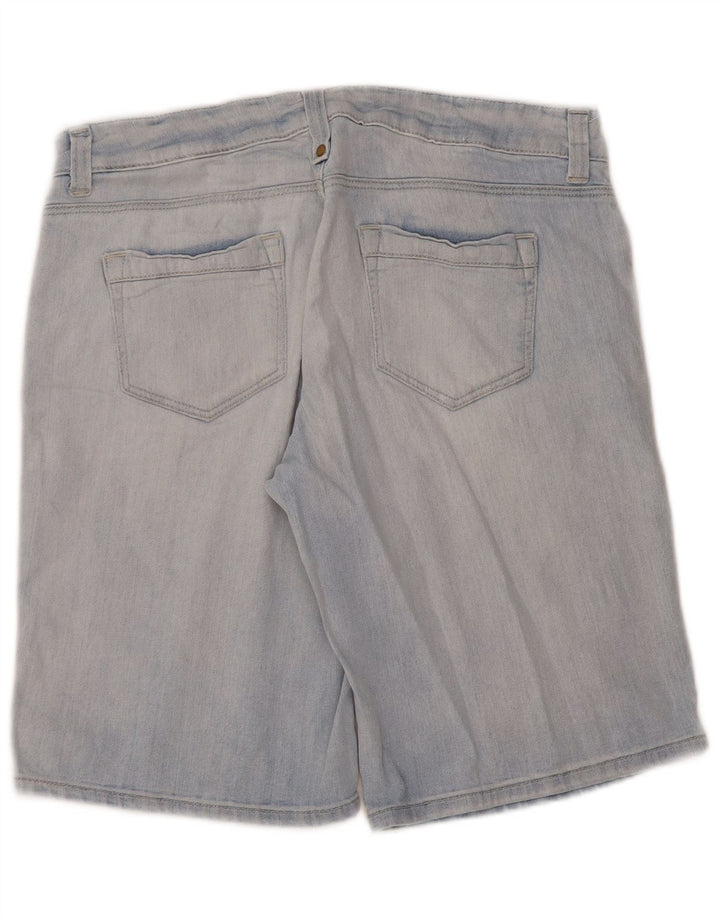 Marks & Spencer Dame denim Shorts UK 14 Large W34 Blue Cotton