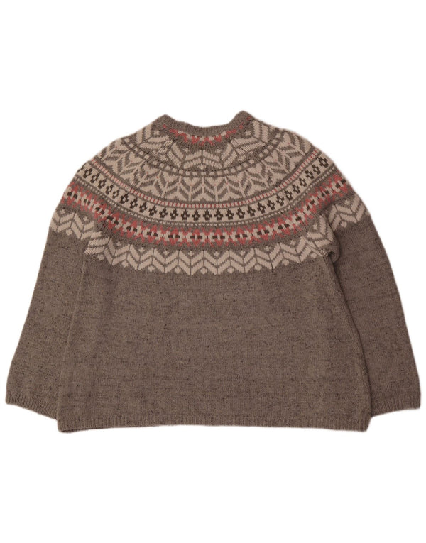Marks & Spencer Womens Snowflake Jumper Sweater UK 18 XL Grå