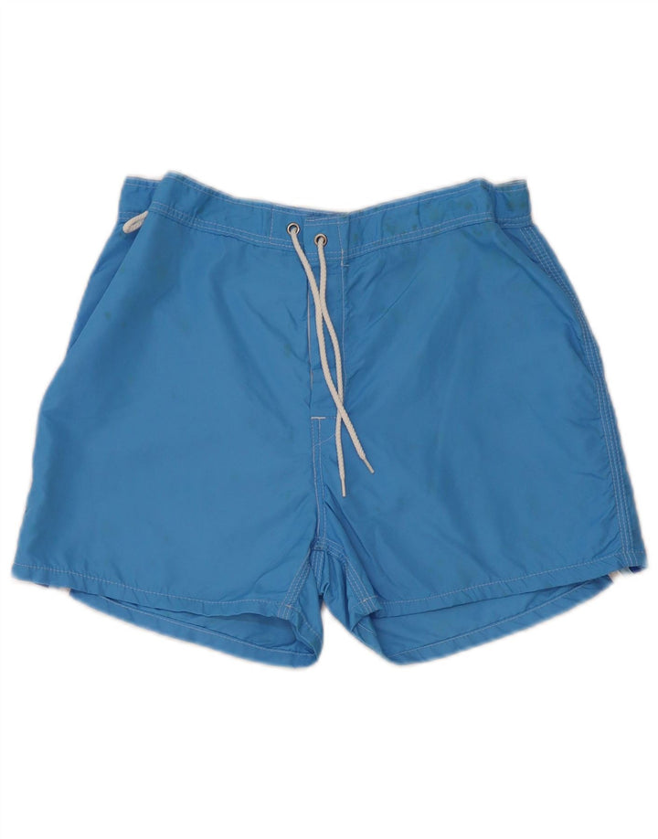 Sundek Herre badeshorts Medium blå stribet nylon