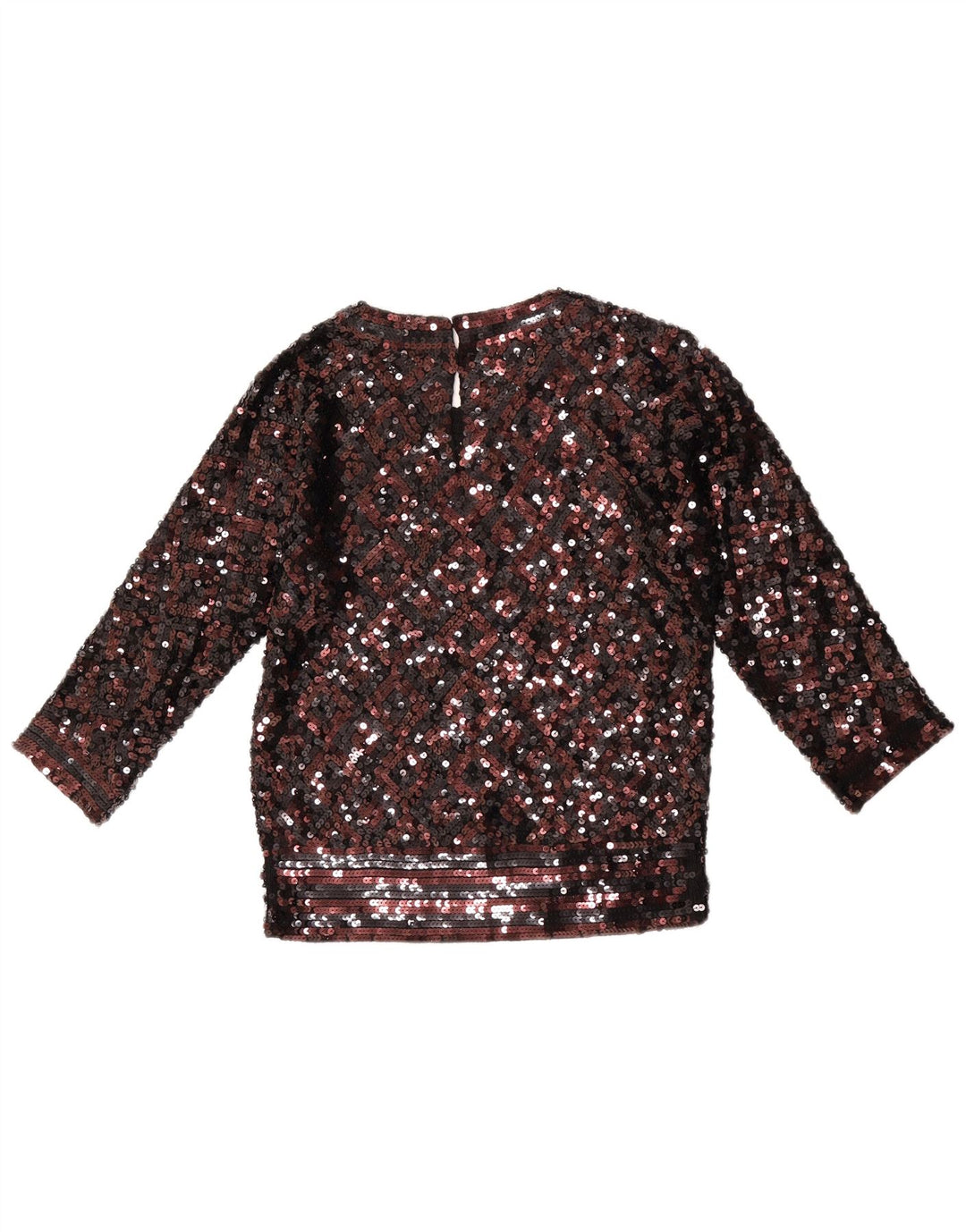 Lawrence Grey Dame 3/4-ærmet bluse Top UK 10 Small Black Acryl
