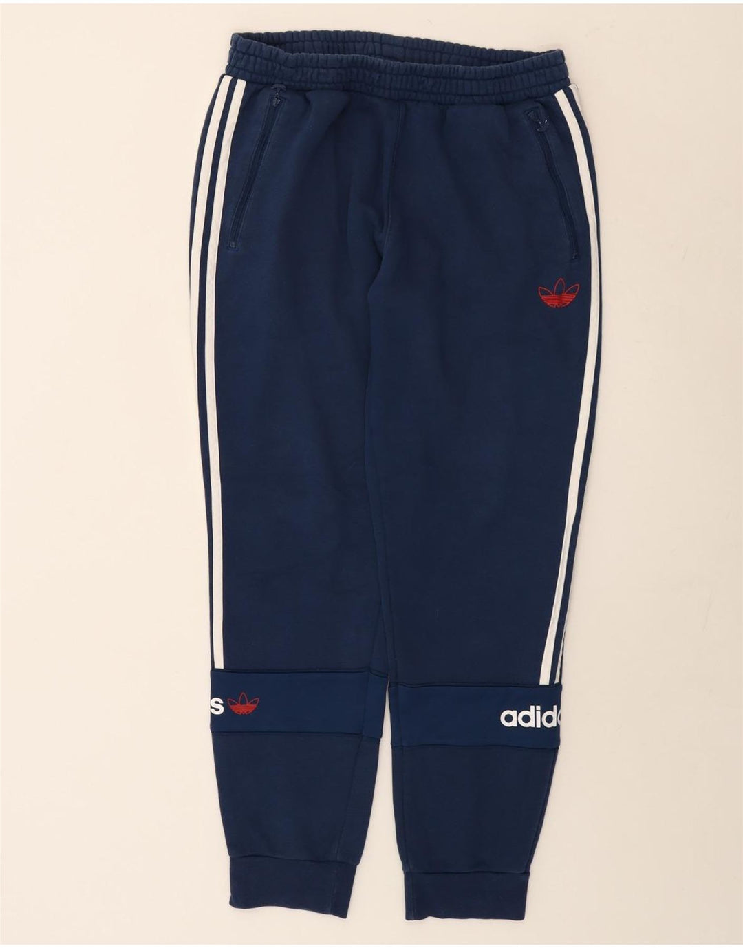 Adidas Herre grafisk træningsdragt Bukser Joggers Medium Navy Blue