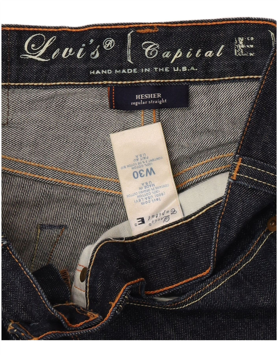 Levi's lige jeans til kvinder W30 L31 Marineblå bomuld