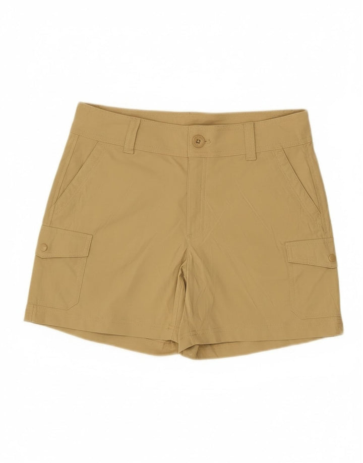 Eddie Bauer Dame Cargo Shorts US 4 Small W30 Beige Nylon