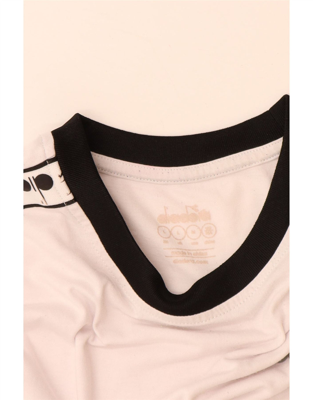 DIADORA Herre grafisk T-shirt Top Stor hvid bomuld