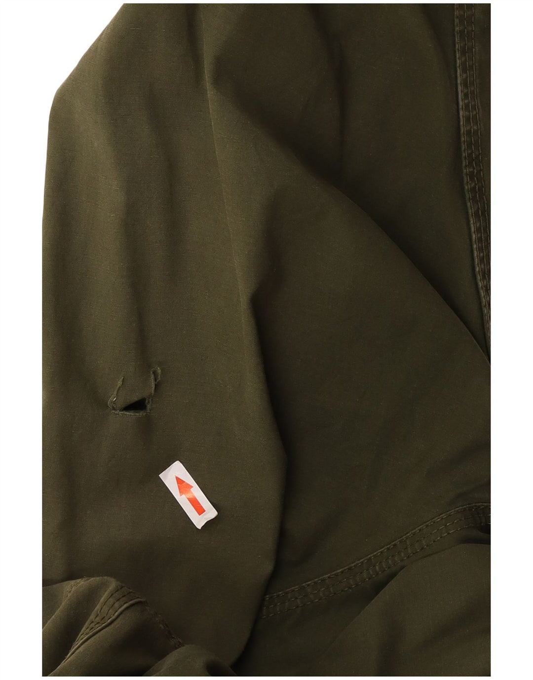 Diesel Herre Hooded Parka Jacket UK 38 Medium Green Bomuld