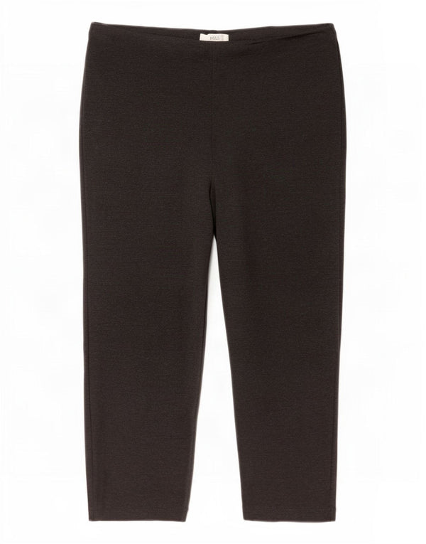 Marks & Spencer Dame Cropped Trousers UK 14 Large W32 L25 Grå Viscose