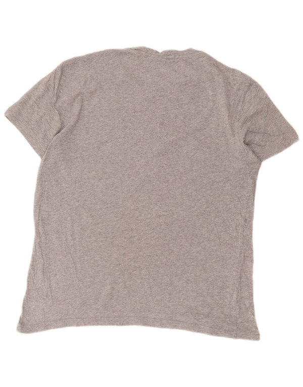 Champion Herre Rochester Grafisk T-Shirt Top Medium Grey Flecked Bomuld