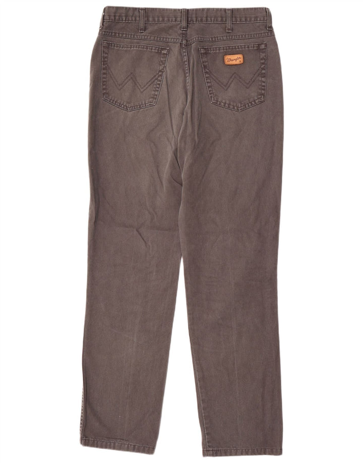 Wrangler Herre Ohio Straight Jeans W34 L32 Grå Bomuld