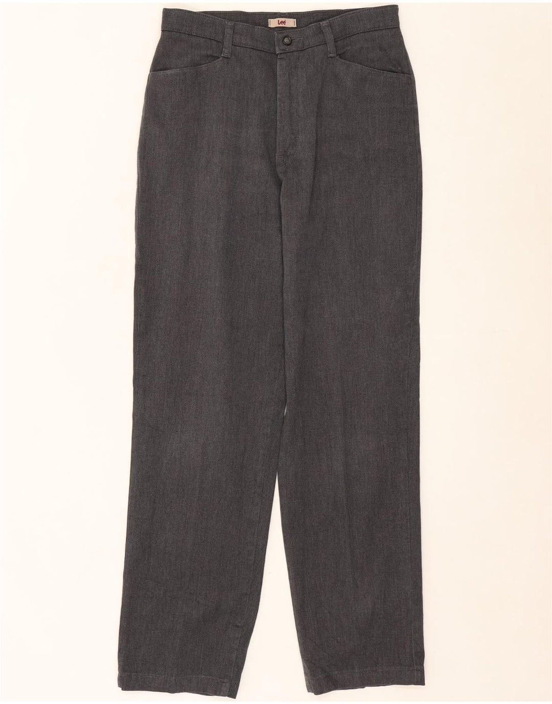 LEE Womens High Waist Casual Trousers W30 L30 Grey Vintage Lee and Second-Hand Lee from Messina Hembry 