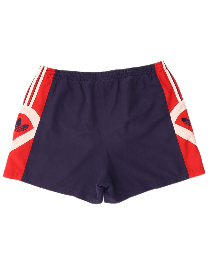 ADIDAS Grafiske sportsshorts til mænd XL Marineblå Colourblock Polyester