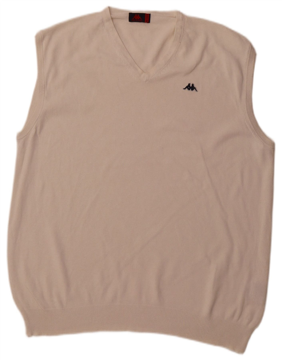 KAPPA Herrevest Tank Top 2XL Off White Bomuld